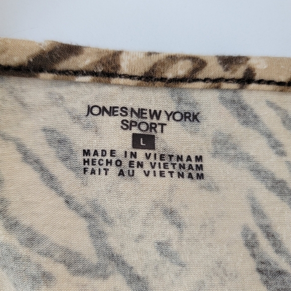 Jones New York Long Sleeve Animal Print Size Large - Picture 4 of 8